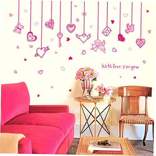 Décalcomanies cœur Saint-Valentin et sticker mural intérieur festive - 4