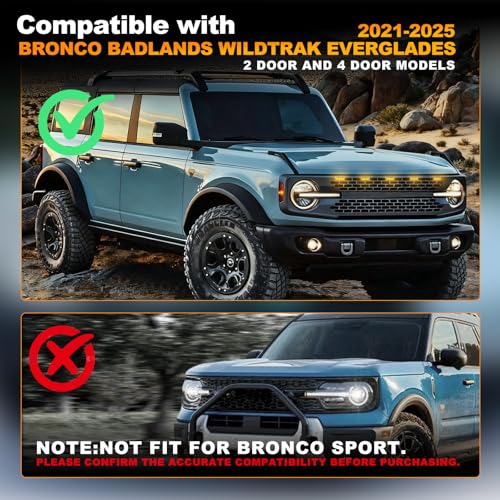 Kit 5 luces LED para parrilla Ford Bronco 2021-2026 miniatura 2