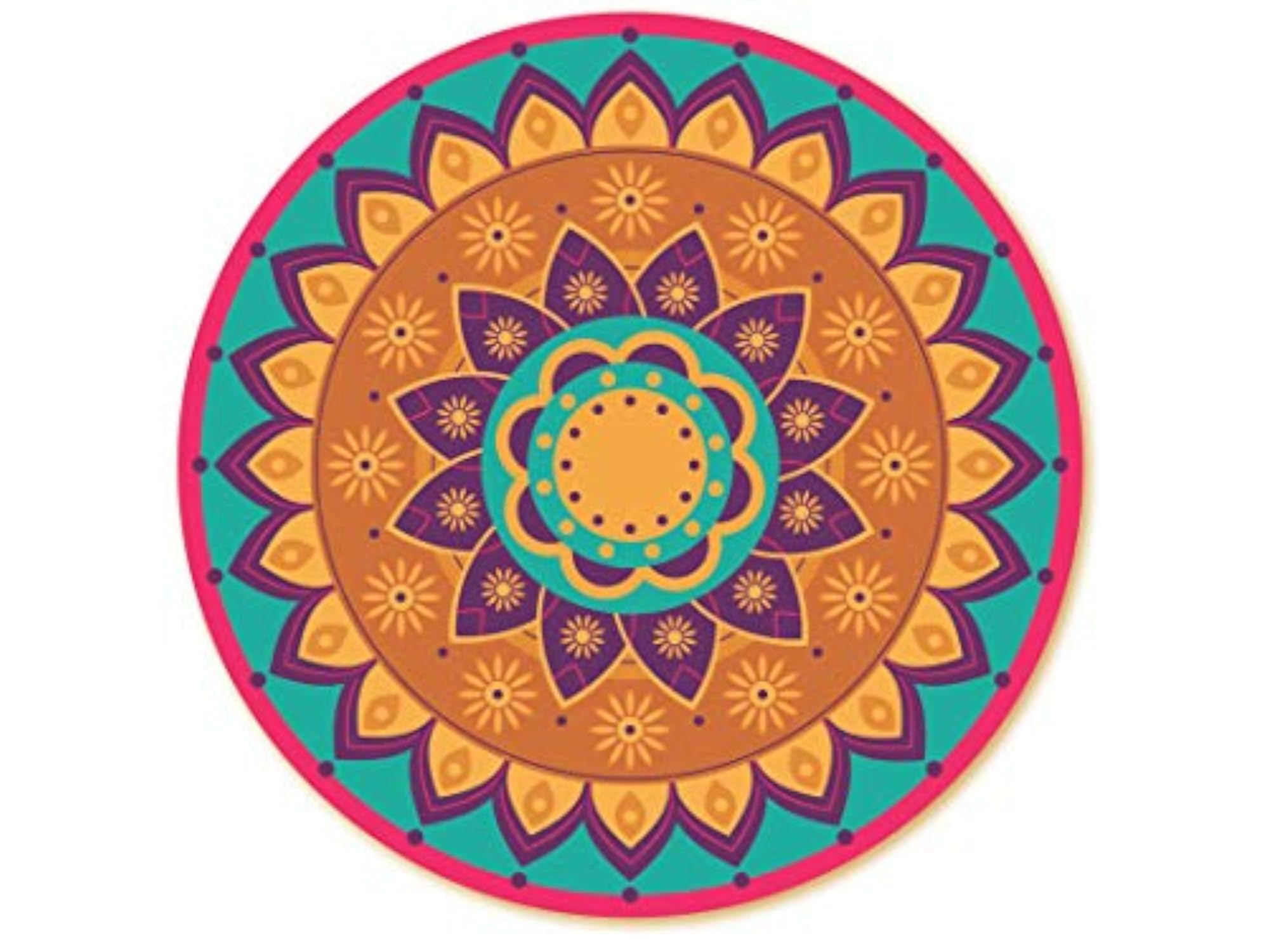 Circle Brown Sticker, Decorative Wall Accent