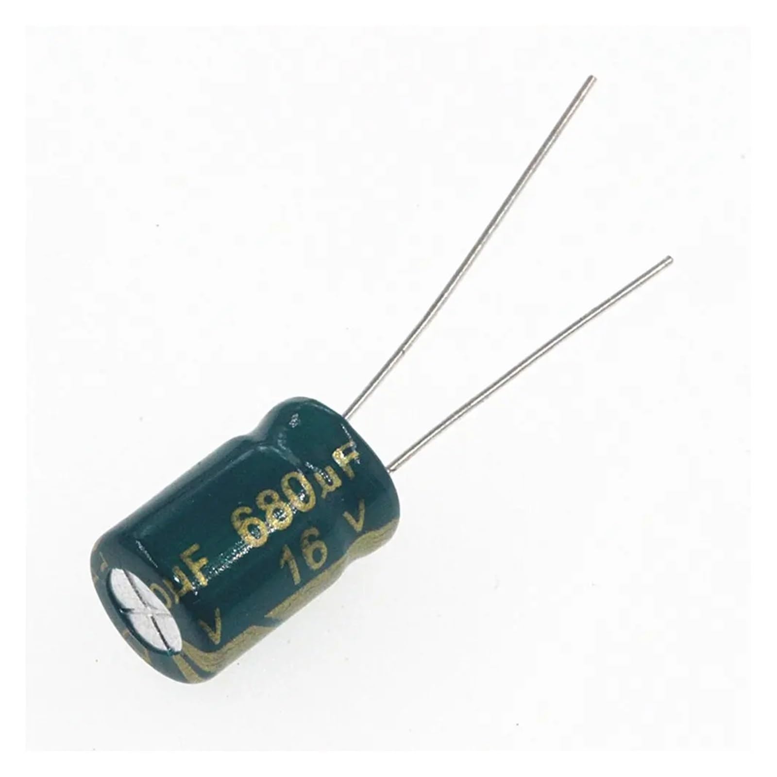 ICXLPMC 50pcs 680uF 16V 680MFD 16Volt 8 * 12mm Aluminum Electrolytic Capacitor Radial 680mf16v 680uf16v 16v680mf 16v680uf