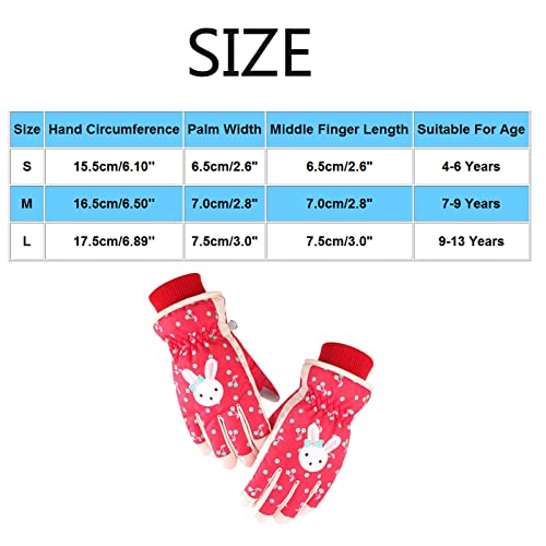 Skihandschuhe Kinder Winterhandschuhe Skihandschuhe Kinder Jungen Mädchen Kinderhandschuhe Sport Outdoor Warme Atmungsaktiv – Bild 4