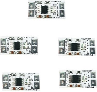 1A 3.7V Li-ion Li-Po / 3.2V LiFePO4 Charger MPPT Solar Battery 4.2V 3.6V Controller Module for Solar Panel Mobile Power USB 5PCS 3.6V LiFePO4