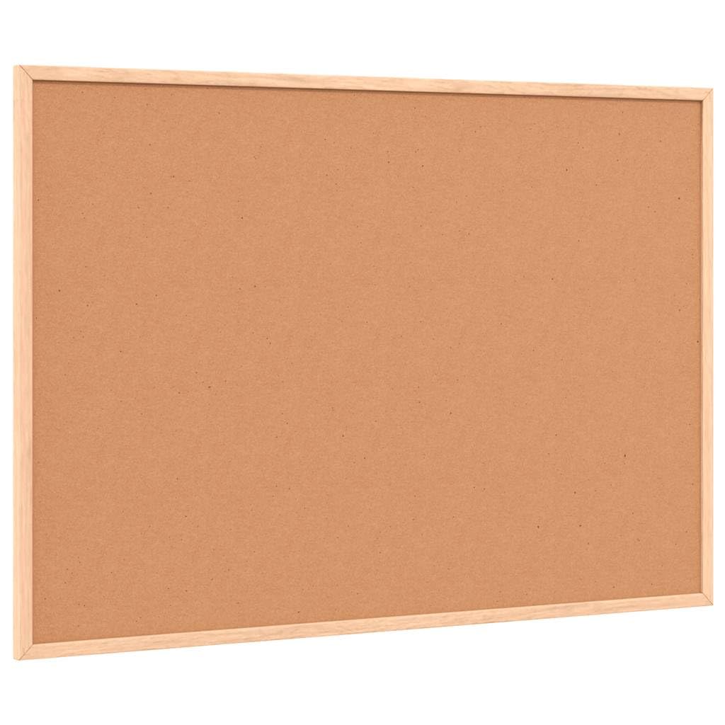 Magnetyczna tablica suchościeralna z ramą z litego drewna sosnowego, 80 x 55 cm, biała tablica do pisania, tablica magnetyczna do biura, szkoły, na seminarium, konferencję i przyjęcie do