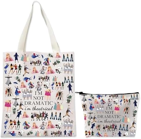 Women's Tote Bag with Two Long Handles, Fabric Bag with Zip and Inner Pocket, for Office, School, Work, Beach, Travel, Ideal Gift for Women, Mom, Friend image 2
