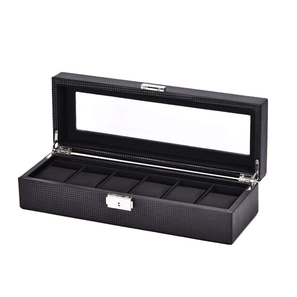 Boîte de montre motif carbone le cadeau idéal pour collectionneur passionné