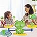 Produktbild Frosch Balance Mathe Spiel Zählen Spielzeug, 60 Stück Frosch Cool Mathe Spielzeug Waage Digital Balance Pädagogische Mathe Waage Spielzeug für Kinder ab 3 Jahren Kleinkind Kinder Jungen Mädchen