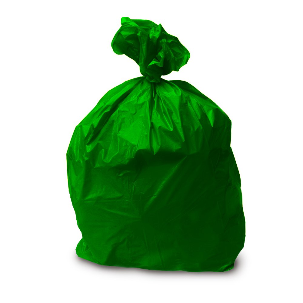 The Chemical Hut x50 Green Coloured Strong Colour Coded Refuse Sacks Bags Bin Liners Rubbish Bags