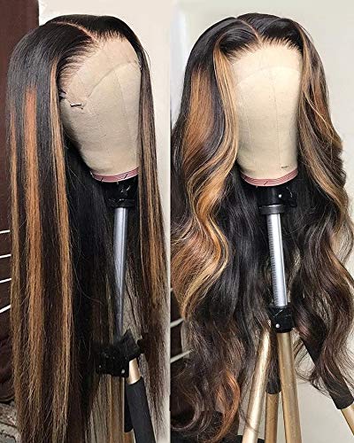 Amazon.com : Ombre Human Hair Wigs Honey Blonde Highlights  display picture 3