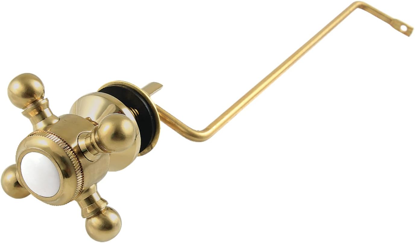 Kingston Brass KTBXS7 Buckingham Side Mount Toilet Tank Lever, Brushed Brass 9.38 x 2.81 x 1.94