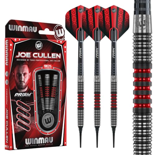 WINMAU Darts - Joe Cullen Special Edition 20g Dartpfeile - Professionelles Dartpfeile Mit Kunststoffspitze Set - 90% Tungsten Profi Softdarts Dartset mit Dartflüge & Dartschäfte