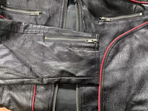 Apocrypha Mens Faux Leather Biker Coat Leather Motorcycle Jacke Bomber Jacket4