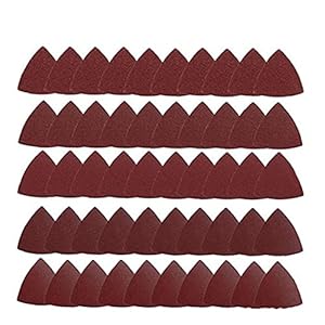 Schuurzolen Triangle oscillerende Schuurvellen 80mm oscillerende Tool Schuurpapier 60/80/120/180/240 Grits 50st, Power…