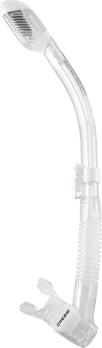 Cressi Esnórquel seco de buceo para adultos con protector contra salpicaduras y válvula superior - Supernova Dry diseñado en Italia