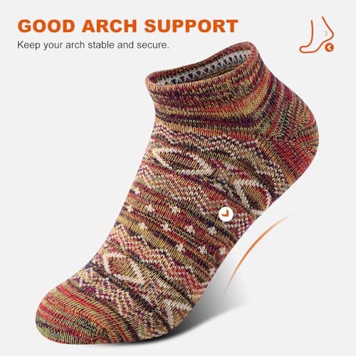 Image of HHX YONLEE Ankle Socks Striped patterned Casual Socks 8 /10 Pairs Gift Box