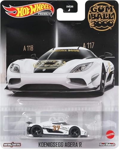 DieCast Hotwheels Koenigsegg Agera R 1:64 Blanco miniatura 1