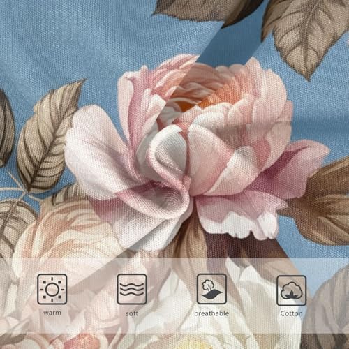 Pink White Floral Peony Rose Blue Toddler Underwear Custom 2t Cotton Panties Little Girl Funny Kids Briefs Undies3