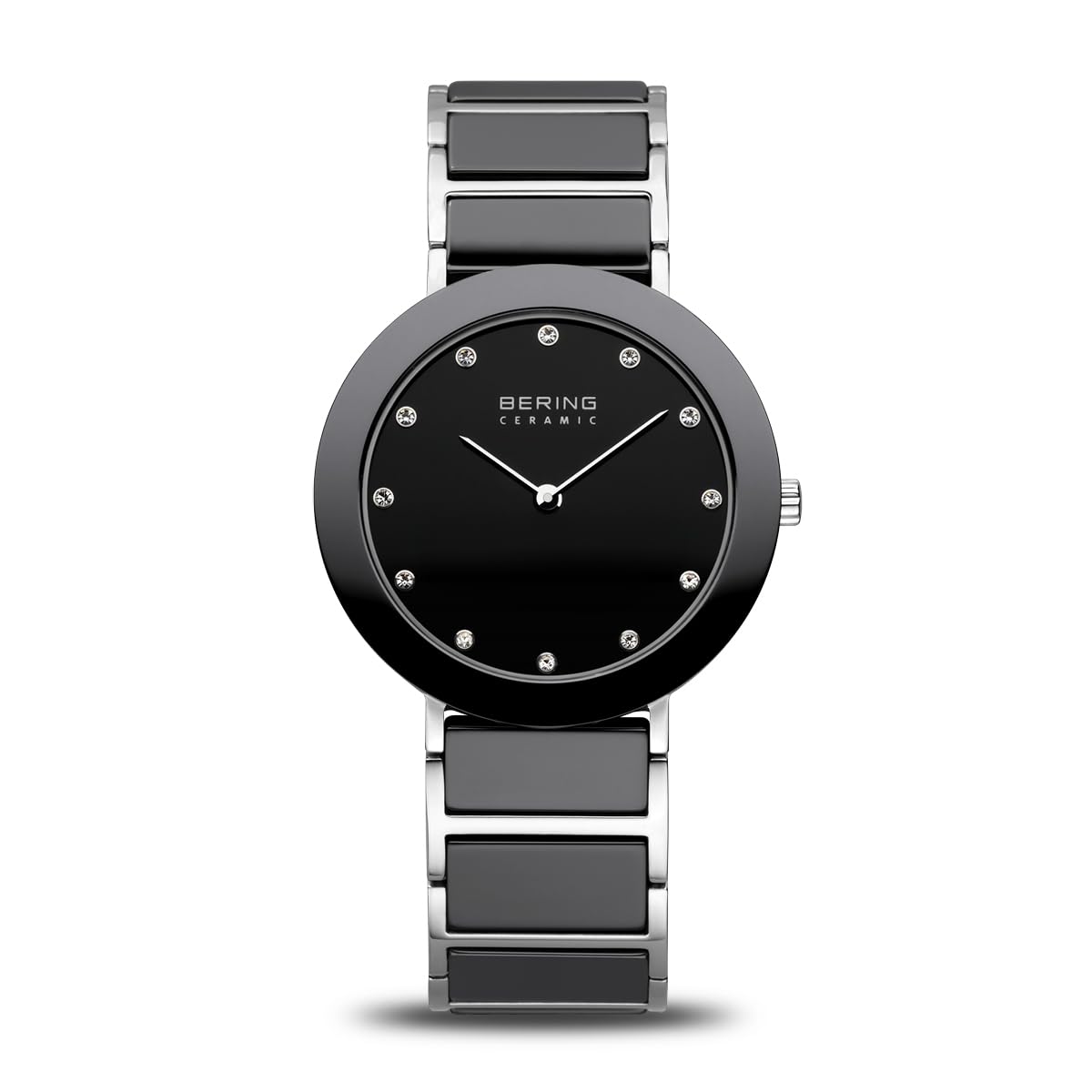 BERING Women Analog Quartz ceramic collection Watch with stainless steel/Ceramic Strap and Sapphire Crystal 11435-749