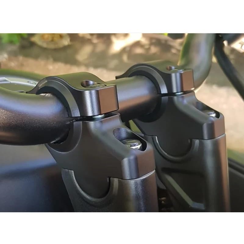 Riser Manubrio 22mm Adatto for Riser for Montaggio su Manubrio da 7/8", con Estensione rialzata Riser per Manubrio per Moto(Matte Black)