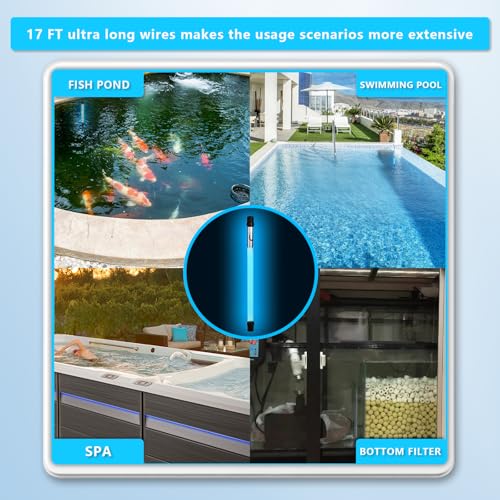 Image of 55W Pond UV Light for 500-6000 Gallon, Pond UV Light with 17FT Cord