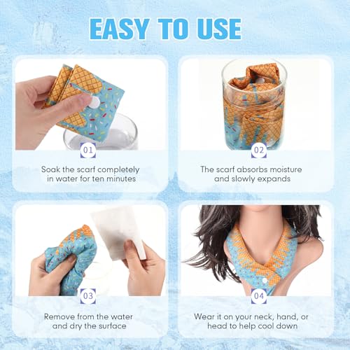 Image of Hanaive Cooling Neck Wraps with Button
