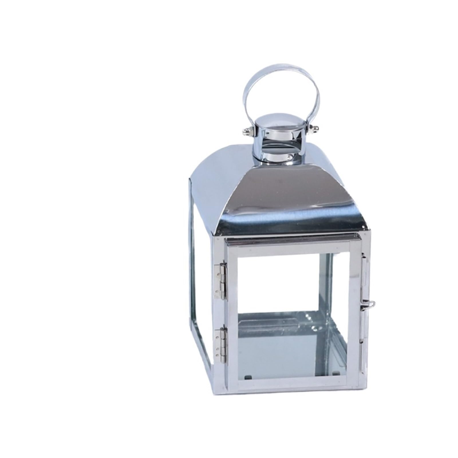 Decorative Lanterns Windproof Stainless Steel Candle Holder,Lantern,Hurricane Candleholder, Stand,Wind Lamp, Candlestick,Wedding Centerpieces(A16 11x10.5x18cm)