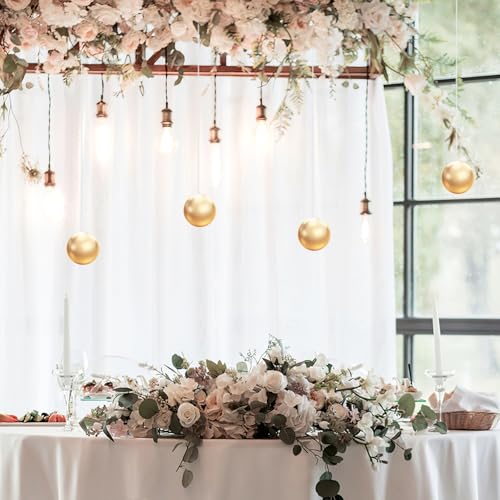 Image of KALLORY Clear Picture Hanging Wire Rope 59.05 Inch with Loops 12 Pieces Strong Hanging Cord for Frames Mirrors Clotheslines Home Decoration
