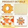 Qyeahkj 36 Set Sun Suncatchers Crafts for DIY Fall Sun Window Tissue Paper Craft Kit Hanging Decor for Autumn Home Activity Art Project Birthday Party Favor Gift #2