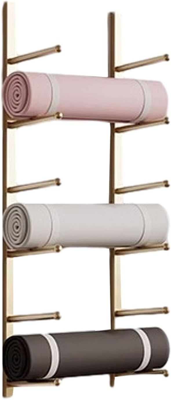 d Wall Mounted Yoga Mat Sto Rack Lar Capaci Multi-Layer Holder for Home Gym Yoga & School - Hanging Shelf for nized Exercise Mats