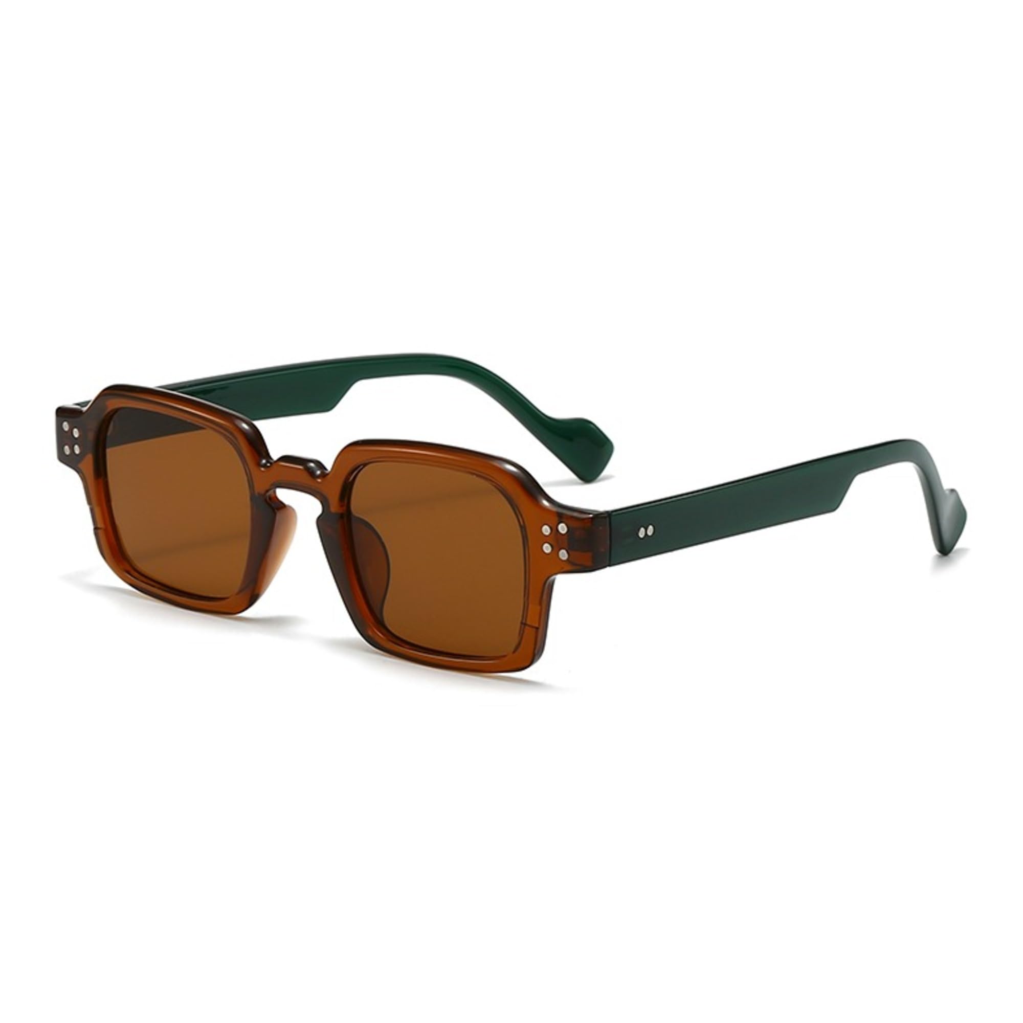 Modern Rectangular Plastic Unisex Sunglasses UV 400 Protected Medium Size (201)-image-4