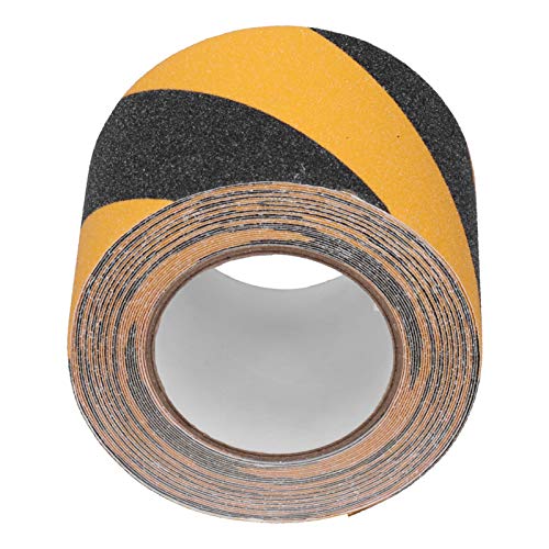 Jauarta Yellow Black Warning Tape, Non Slip Adhesive Safety Stripe,