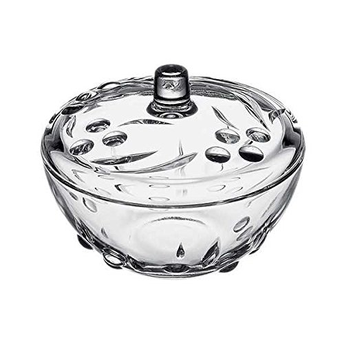 Pasabahce 97236 Perla Sucrier / Bonbonnière en verre avec couvercle