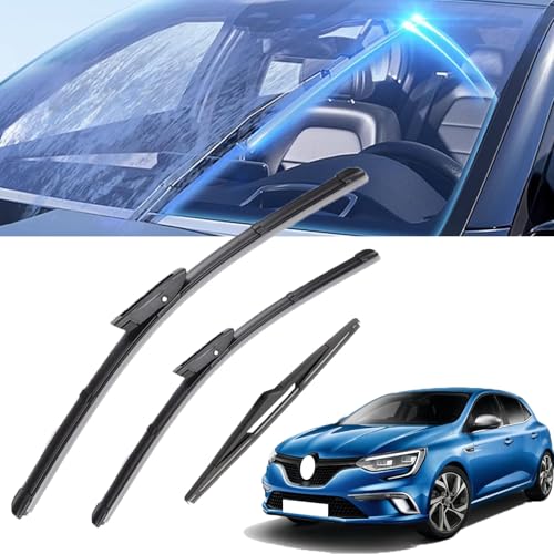 Balais d'essuie-glace Renault Megane pour rouler sous la pluie en sécurité avec le kit 24+16+14