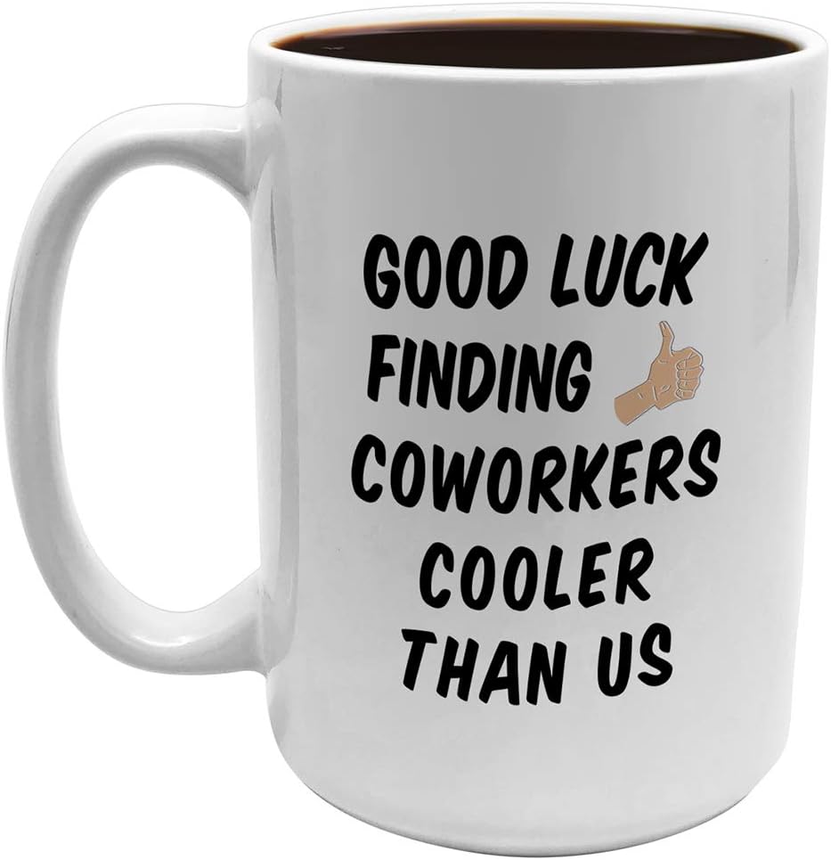 Uр Tо 40% оƒƒ Goodbye Gifts for Coworkers. Farewell 15 oz Coworker Mug. Good Luck Finding Coworkers Cooler Than Us. Going Away Gift for Women and Men by Casitika Flаѕh Dеаlѕ - 80% оƒƒ Goodbye Gifts for Coworkers. Farewell 15 oz Coworker Mug. Good Luck Finding Coworkers Cooler Than Us. Going Away Gift for Women and Men by Casitika