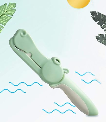Miniatura 7 de Cuchillo de pelar de cerámica prémium de 4 pulgadas, ultra afilado para frutas y verduras con cubierta en forma de hipopótamo, pequeño cuchillo