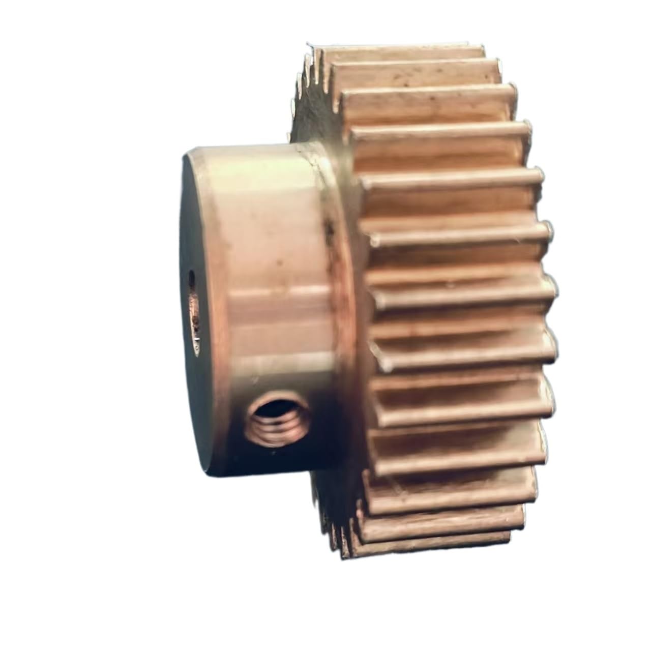 Cylindrical Drive 1pcs 0.7 Module Copper Spur Gear with Step 0.7M 15 Teeth Cylindrical Gear 3mm 3.17mm 4mm Bore Straight Teeth Pinion Rack Machinery(3.17mm bore)
