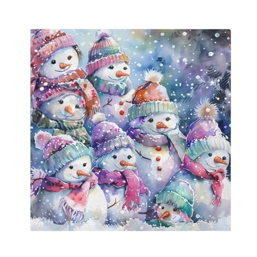 Servilletas de Tela Navidad Multicolor Set x6 20x20 in miniatura 1