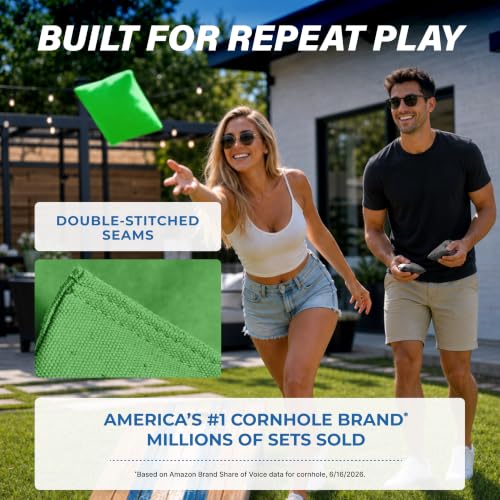 Image of GoSports Classic Cornhole Bean Bags Set of 4-16 Colors Available - Regulation All Weather, Mix and Match