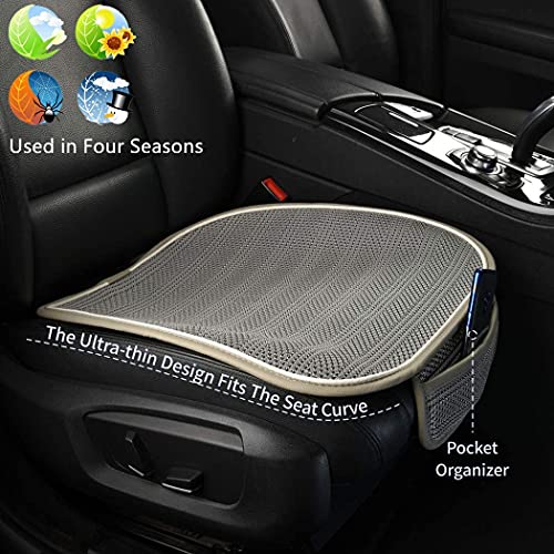 Yberlin Car Seat Pad Cover,Breathable Comfort Front Drivers Or Passenger Seat Cushion, Universal Auto Interior Bottom Protector Mat Fit Most Car, Truck, Suv, Or Van #TOP1
