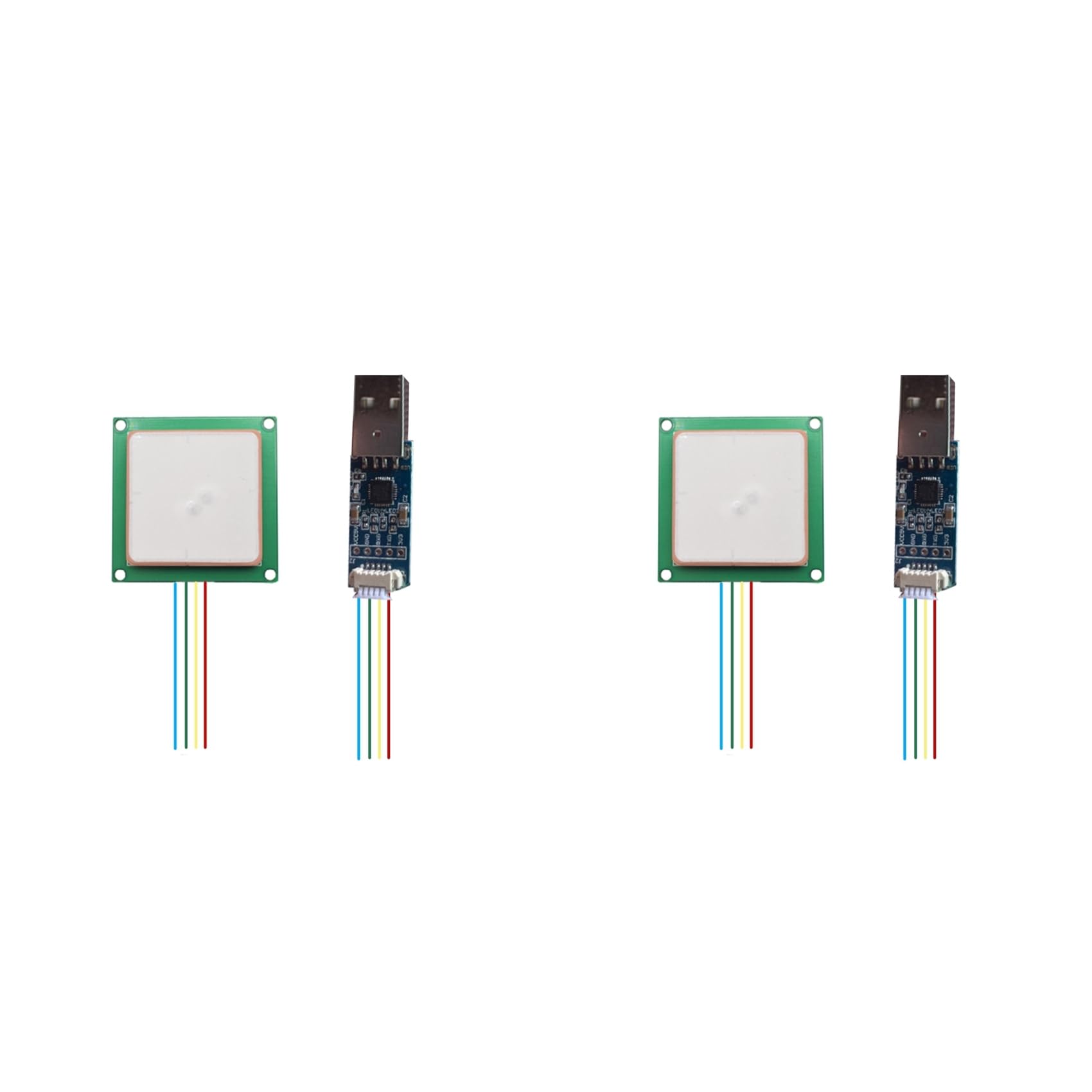 2X Modulo Lettore RFID UHF Ttl YRM100 con Interfaccia e Antenna RFID Integrata