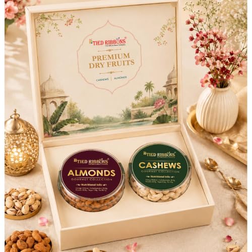 Image of TIED RIBBONS Set of 4 Rakhi for Brother Bhabhi and Kids with Dry Fruits Gift - Premium Bhaiya Bhabhi Kids Rakhi Set and Dryfruits Almonds and Cashew Roli Chawal