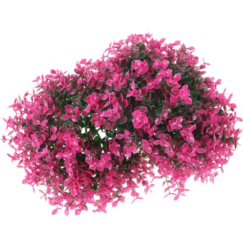 Toyvian Bola de Topiario Artificial de Eucalipto Morado 25 CM Bola Decorativa de Plástico para Exteriores Jardín y Bodas Artificiales Resistentes Intemperie
