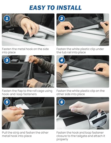 Image of JOYTUTUS Tonneau Cover 4 Door Compatible with Wrangler JLU 2018-2026, Trunk Cargo Cover Tailgate Cover JL Accessories