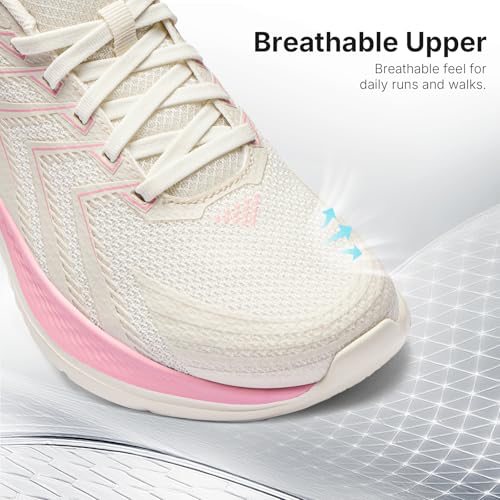 K-Swiss Women's Mellow Lightweight Running Walking Shoe, White/Pink 9.5 - image 6