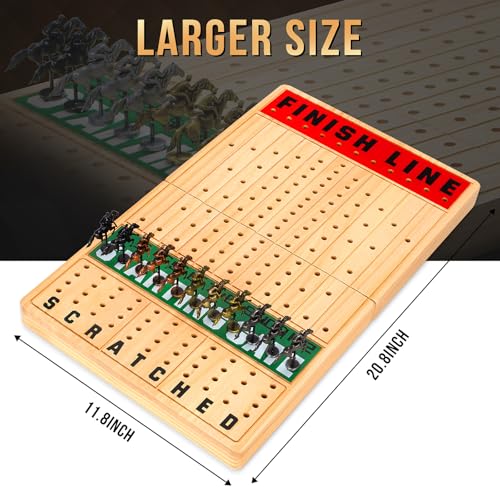 Juego de mesa caballo Large 21 Inches Horse Race Board Game miniatura 6