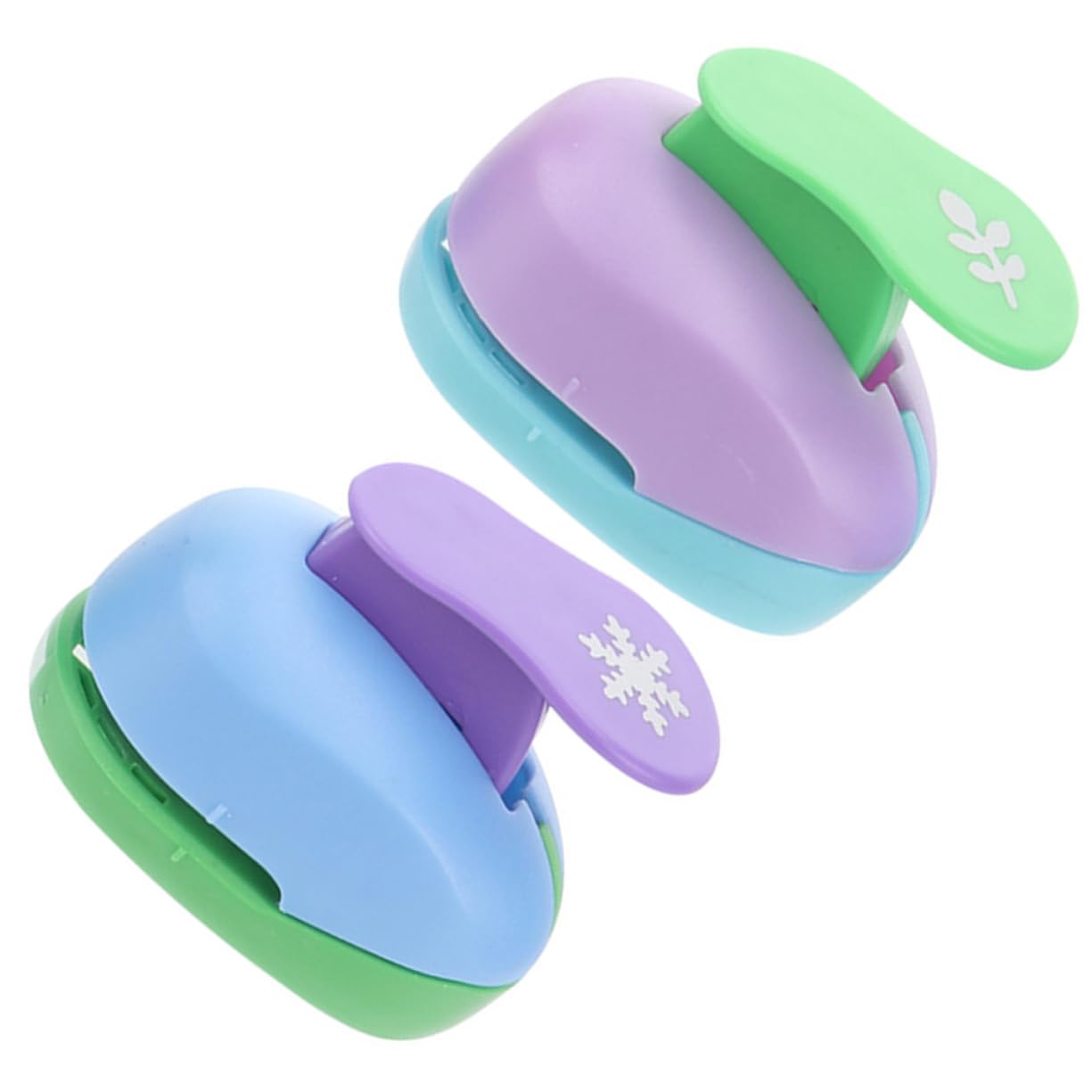 ARTIBETTER 4 Set Fustellatrice Manuale Per Carta Puncher Per Diy Strumento Per Carta Per Progetti Creativi Casual 2 Pezzi*4