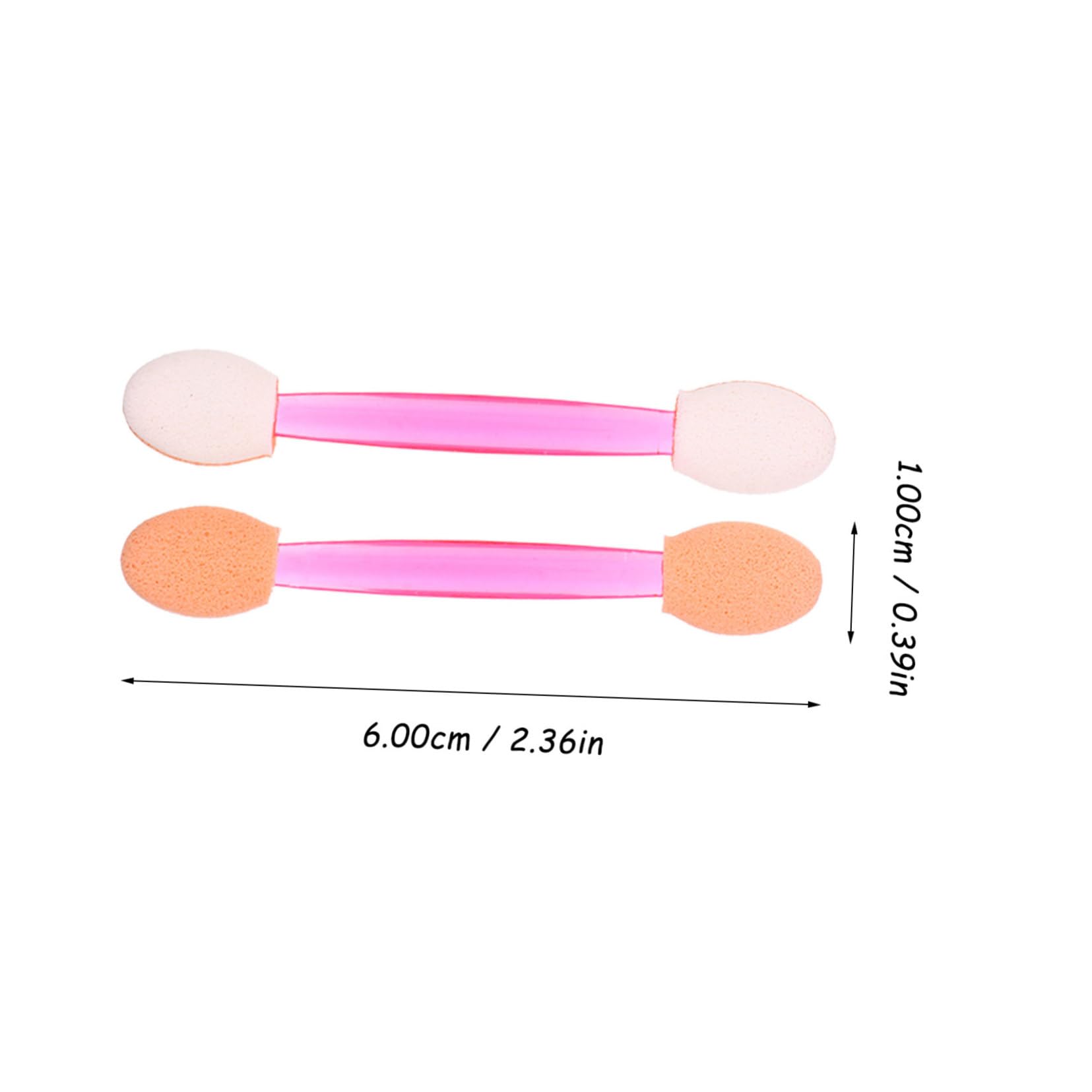 Gogogmee 80pcs Eye Shadow Sticks Makeup Sponge Brush Applicators Disposables for Ideal for Events Salons and Personal Use