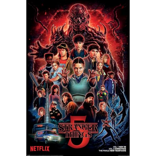 Stranger Things Final Season Poster Season 5 Maxi Poster 61cm x 91.5cm Official Netflix Licensed Product Premium Wall Art for Bedrooms Living Rooms & Collectors