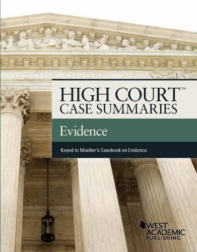 Buy High Court Case Summaries on Evidence Keyed to Mueller — BookShops.in