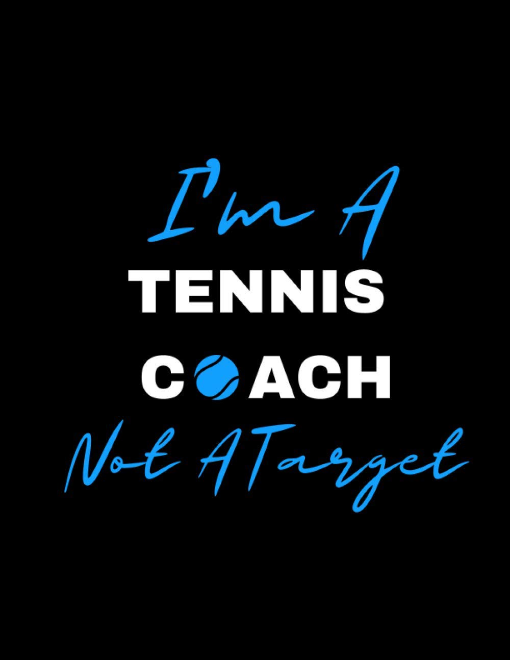 Tennis Composition Notebook: "Tennis Coach" College Ruled Lined Pages Book (8.5x11)