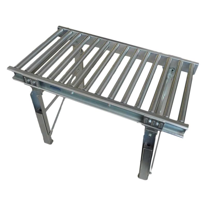 Rulliera lineare folle zincata a gravità L.1540xP.400mm passo 70 rulli Ø50 movimenta colli industria logistica RLF5/40/154P70/ZF